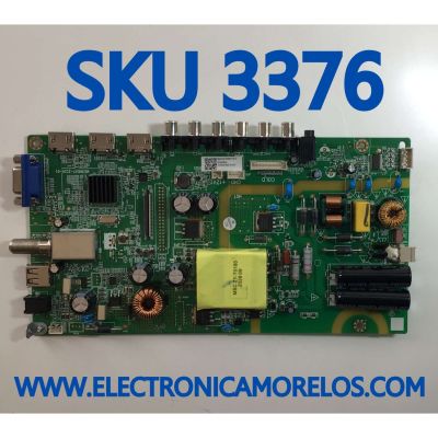 MAIN FUENTE PARA TV JVC / NUMERO DE PARTE MS36637-ZC01-01 / M20/2010068774/17 / 1010421933-01337 / 20200804 / PANEL CC430LV1D01 / LT-43MAW400